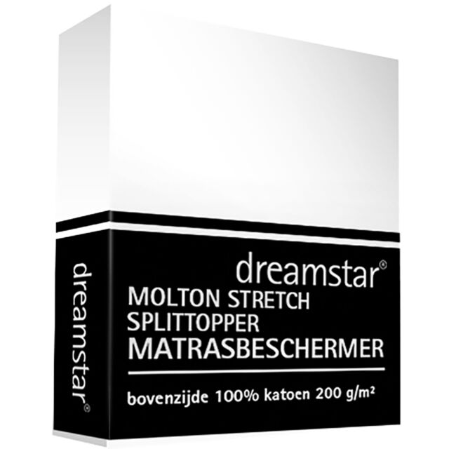 Dreamstar Hoeslaken Molton Stretch Splittopper
