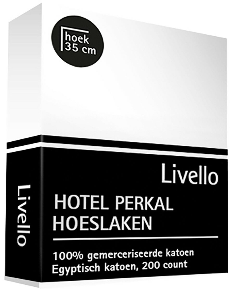 kalligrafie ontploffing Melodieus Livello Hotel Hoeslaken Perkal Wit - Egyptisch Katoen