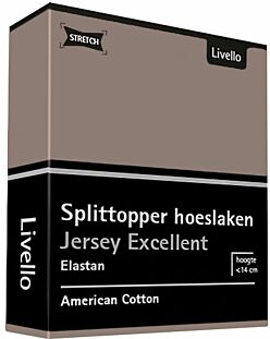 Livello Splittopper Hoeslaken Jersey Excellent Taupe 