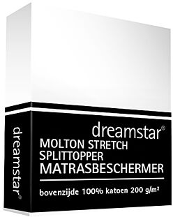 Dreamstar Hoeslaken Molton Stretch Splittopper