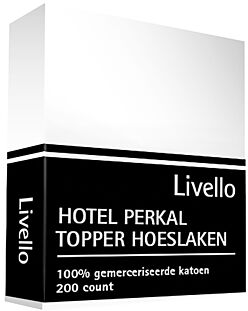 Livello Hoeslaken Topper Hotel Perkal Wit