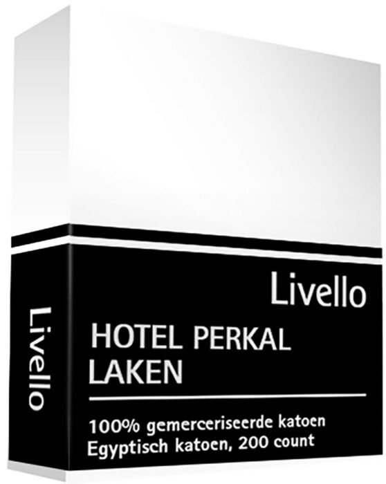 Livello Hotel Laken Perkal Wit - Egyptisch Katoen