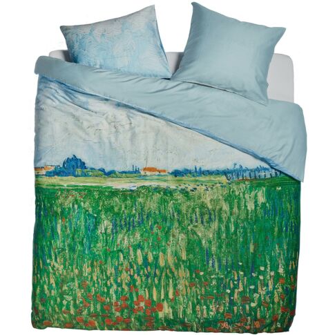 Beddinghouse x Van Gogh Museum Dekbedovertrek Field With Poppies Green