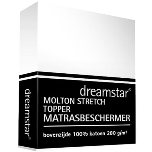 Dreamstar Molton Stretch Matrasbeschermer Topper de Luxe